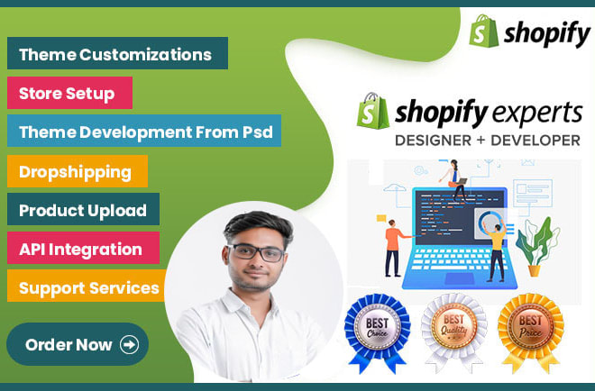 I will build top sales converting shopify dropshipping store
