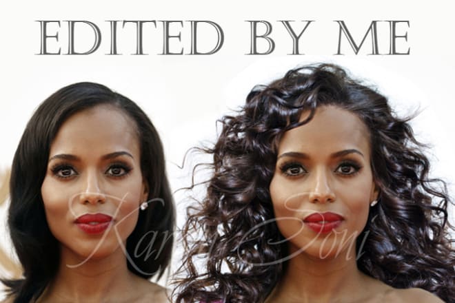 I will change hairstyle for you in photoshop