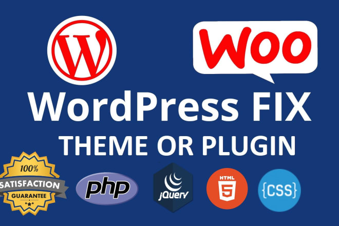I will code or fix wordpress php html css jquery js plugins themes