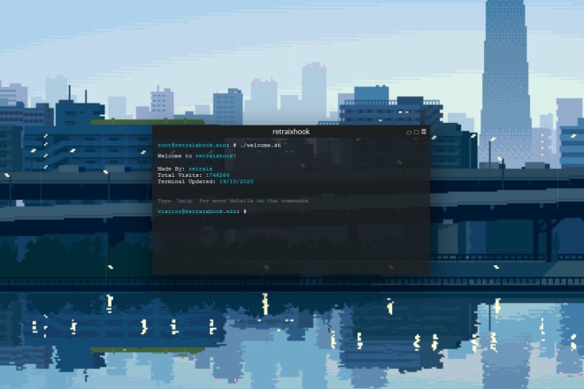 I will code you a cool looking terminal website