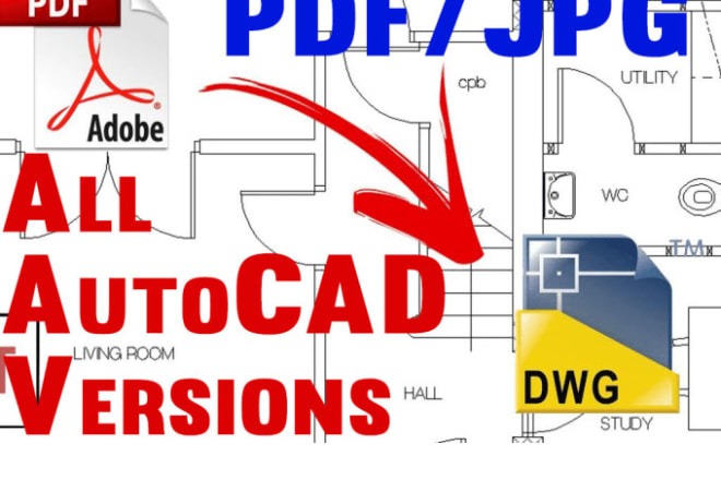 I will convert dwg to high pixels pdf or web jpg, png,
