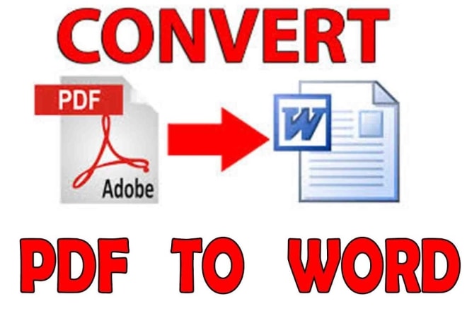 I will convert PDF to word