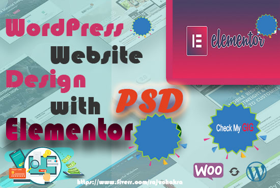 I will convert PSD to wordpress e commerce site using elementor