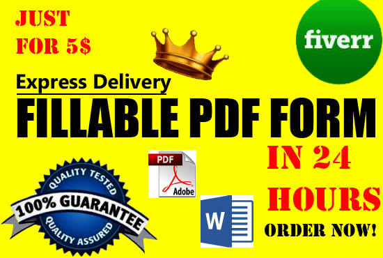 I will convert your document to pdf fillable form and editable form in 1 hour