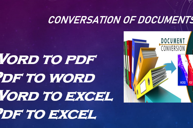 I will convert your documents pdf to word