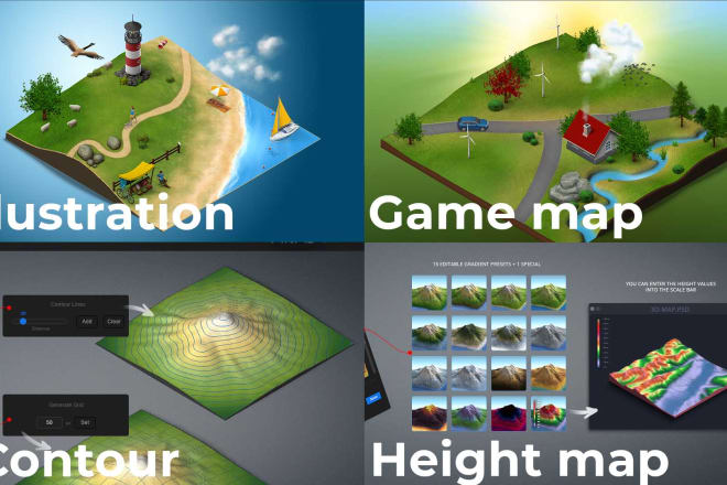 I will create 3d map real location from google maps
