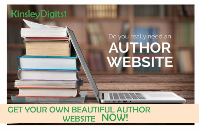 I will create a beautiful book authors or blogger websites