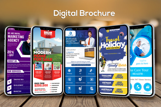 I will create a clickable digital brochure