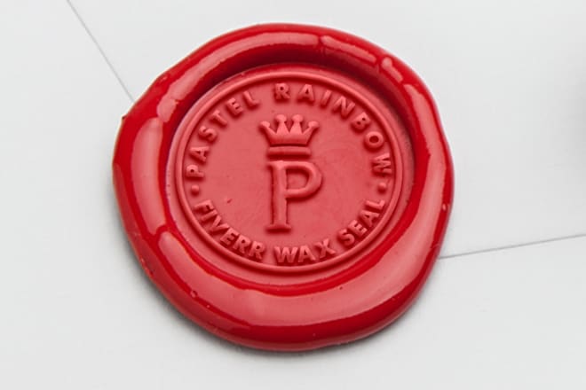 I will create a customized wax seal logo