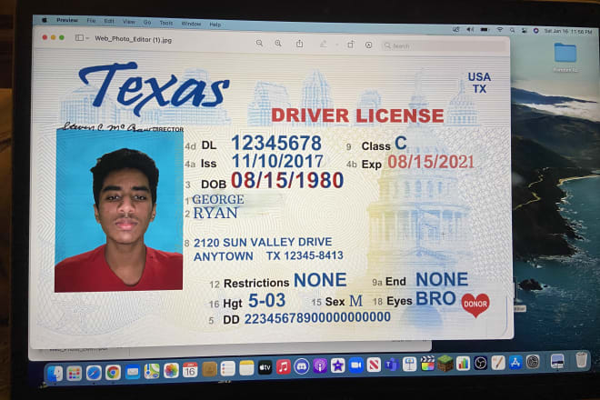 I will create a fake id