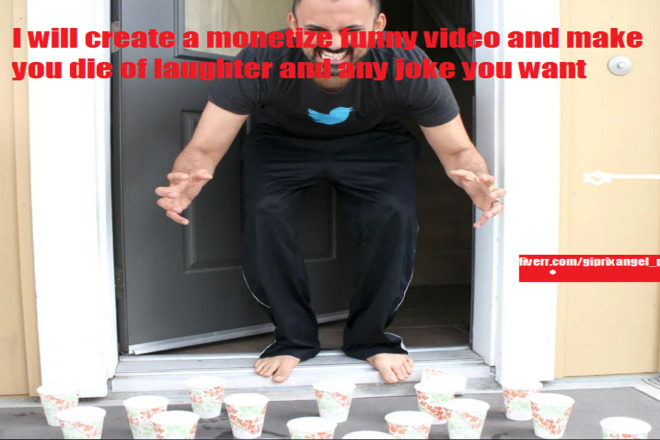 I will create a monetize funny video, make you die of laughter of any jokes you want