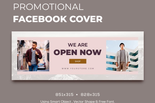 I will create a professional facebook timeline cover