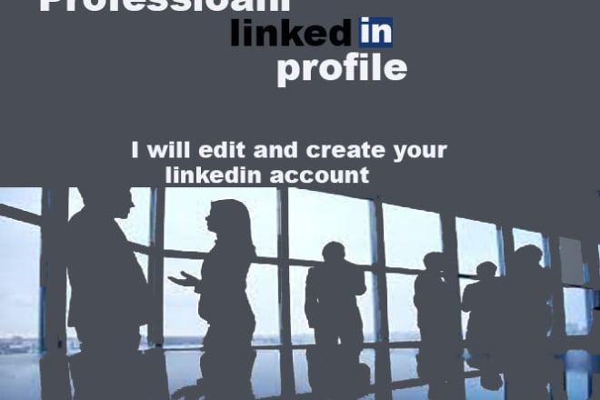 I will create a professional linkedin profile to shine