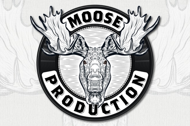 I will create a retro vintage logo with a hand drawn illustration