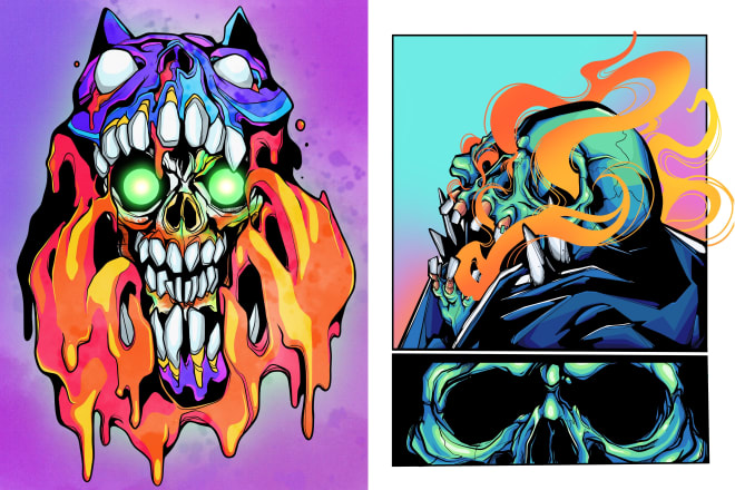 I will create a super dope illustration just for you