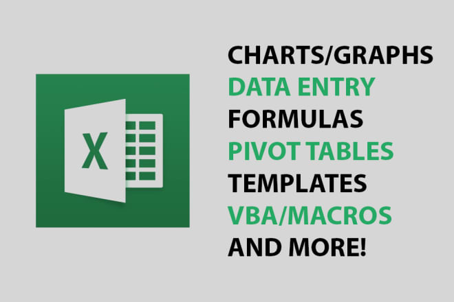 I will create any excel or google spreadsheet