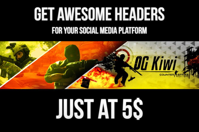 I will create cool banners, headers and logo