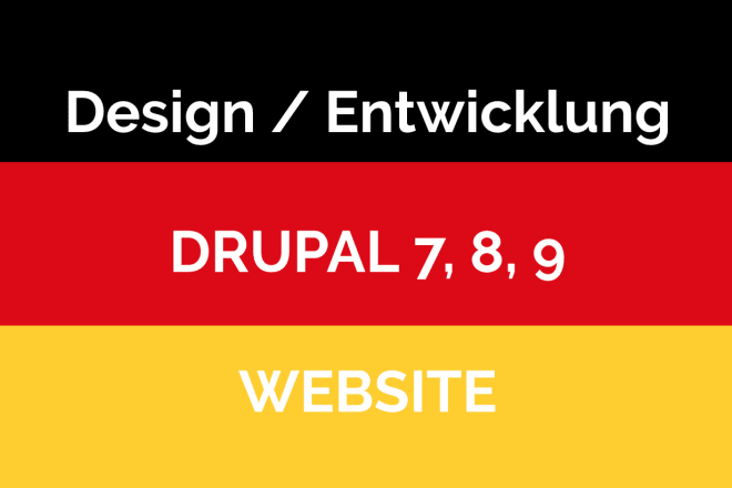 I will create drupal website and responsive design optional incl domain