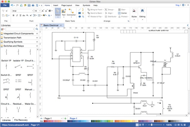 I will create electrical schematics on visio within 24 hours
