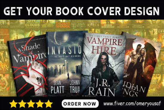 I will create fantasy book cover design or book cover illustration