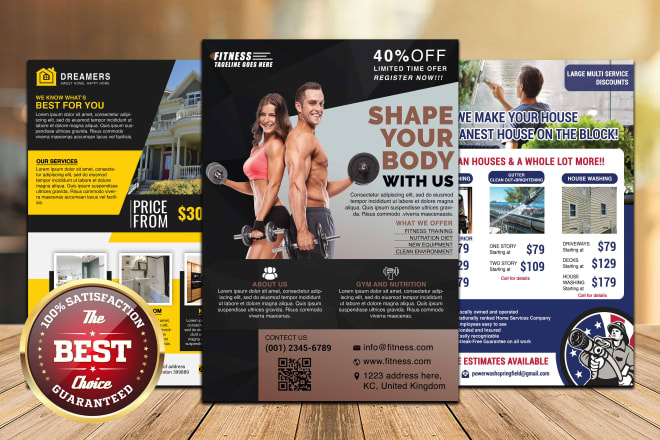 I will create flyer design, business flyer design