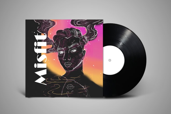 I will create hand drawn album cover art