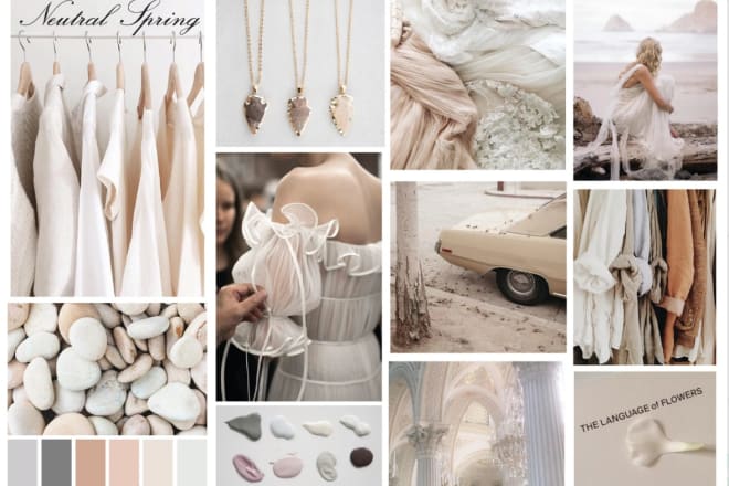 I will create inspirational fashion moodboards