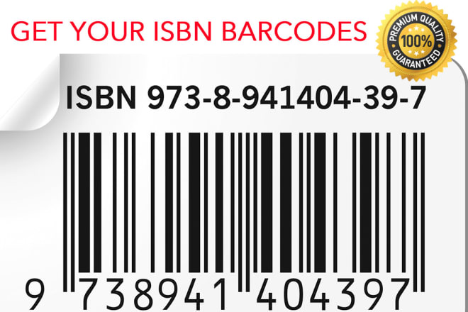 I will create isbn barcode design for your books