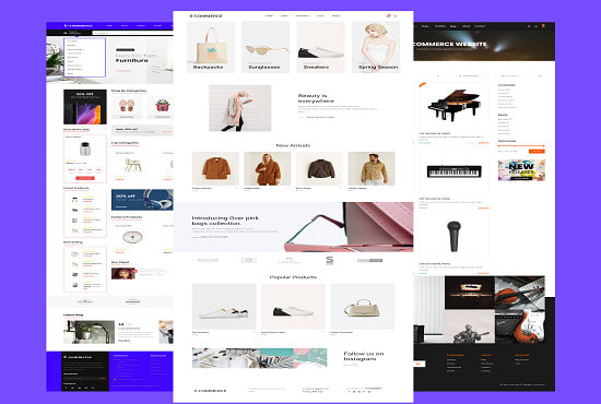 I will create or customize wordpress ecommerce, woocommerce website