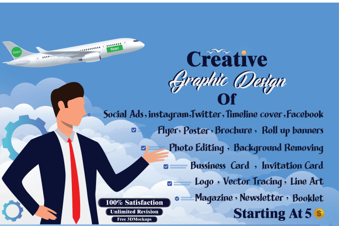 I will create premium artistic graphic design