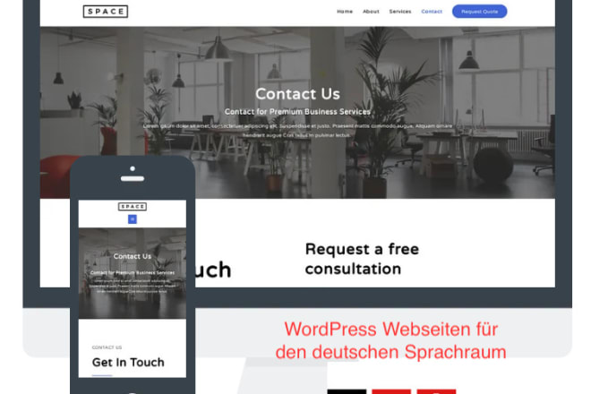 I will create wordpress, shopware, shopify websites or shops in german