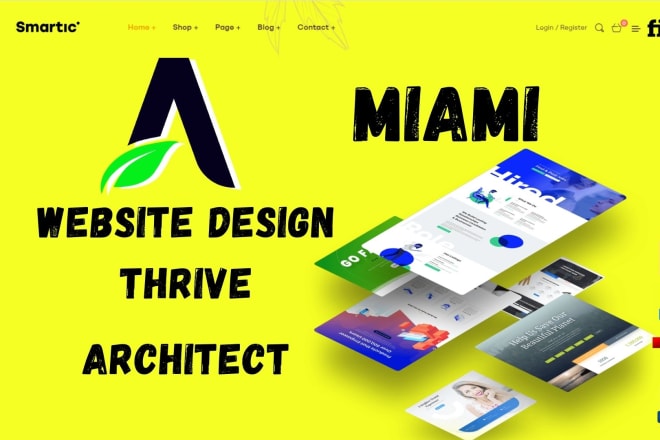 I will create wordpress website, xd, psd, sketch file convert thrive architect