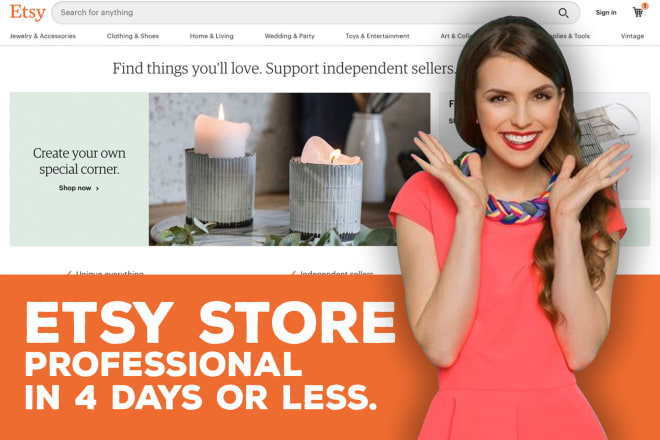 I will create your etsy store in 4 days or less