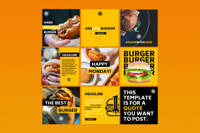 I will create your professional and unique social media templates