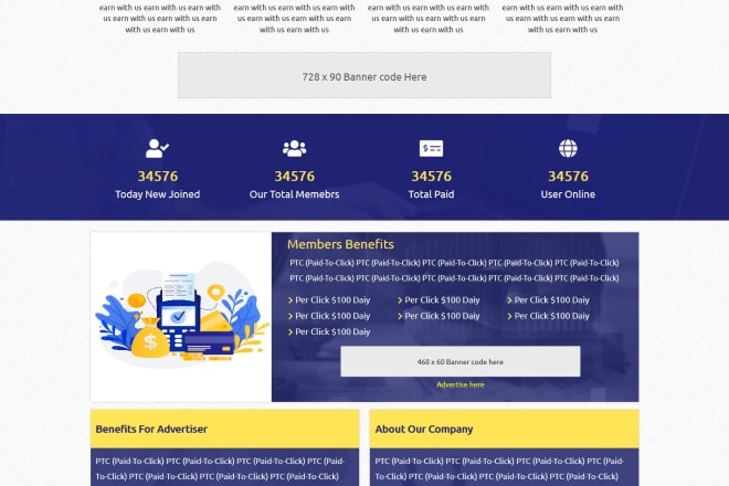 I will create your ptc website