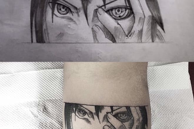 I will custom tattoo designs, illustrations, tattoo stencil