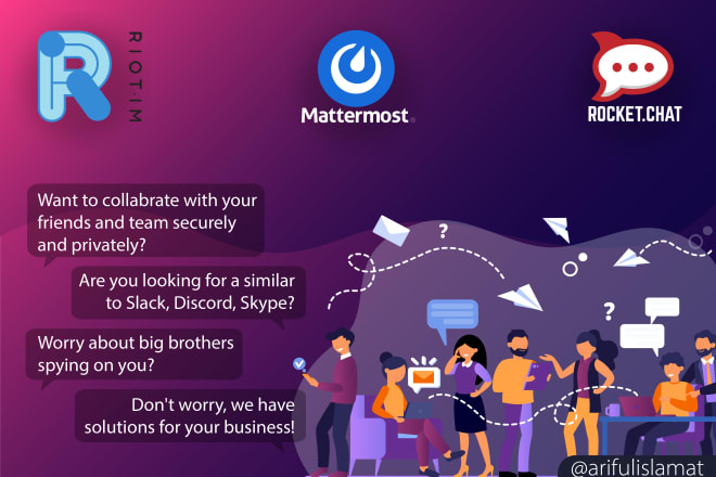 I will deploy mattermost, rocektchat, element and matrix chat server