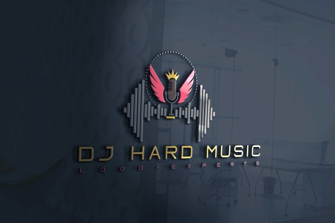 I will design 2 stunning music dj logo with technics 1200 turntable