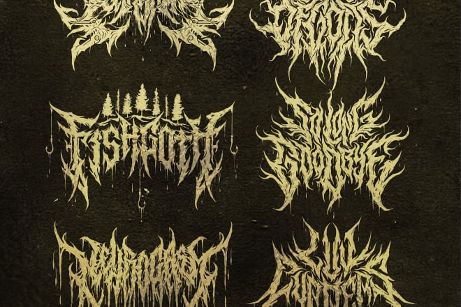 I will design a brutal death metal logo