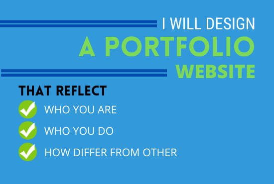 I will design a portfolio, resume, personal website or blog