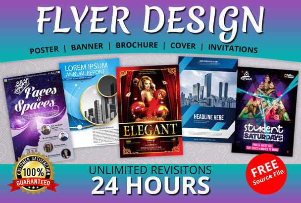 I will design a professional party, event flyer template in 24hrs