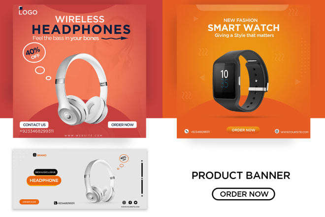 I will design a stuning banner for your product