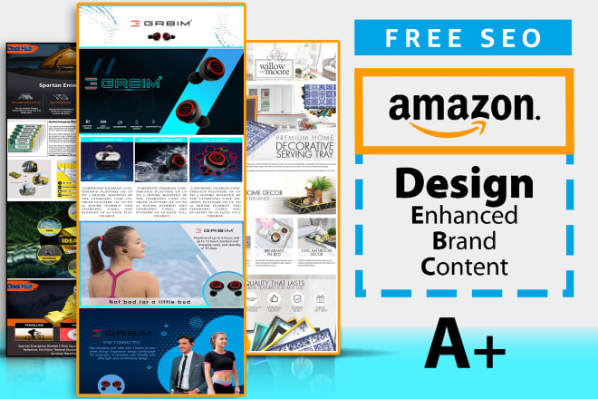 I will design amazon ebc enhanced brand content a plus pages