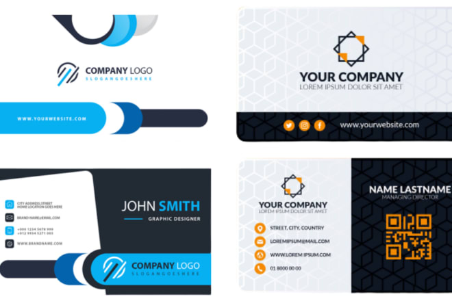 I will design an elegant business card in spanish or english