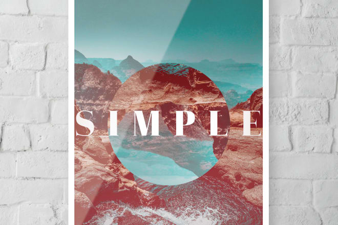 I will design an image based poster