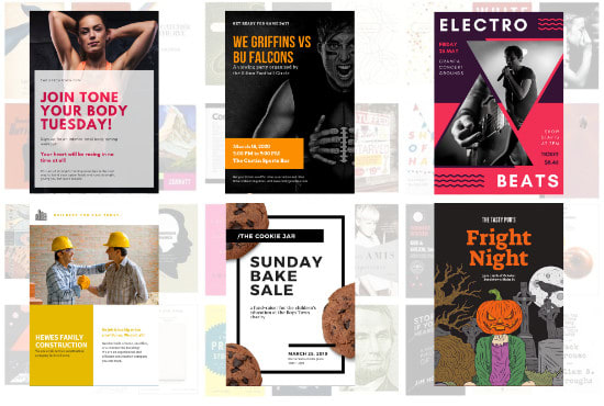 I will design appealing professional flyer design, brochure and poster design