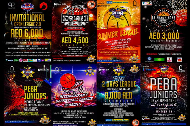 I will design basketball poster and other sports
