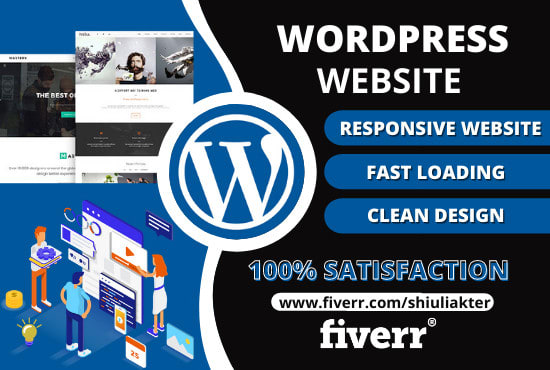 I will design creation development wordpress website