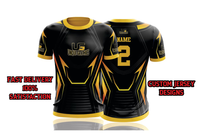 I will design full print jersey or uniform for sublimation