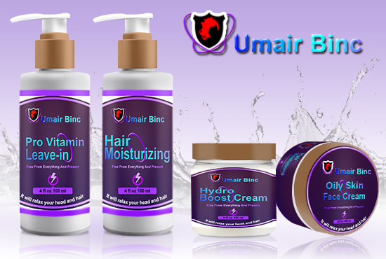 I will design hair care labels, bottle box label design for you